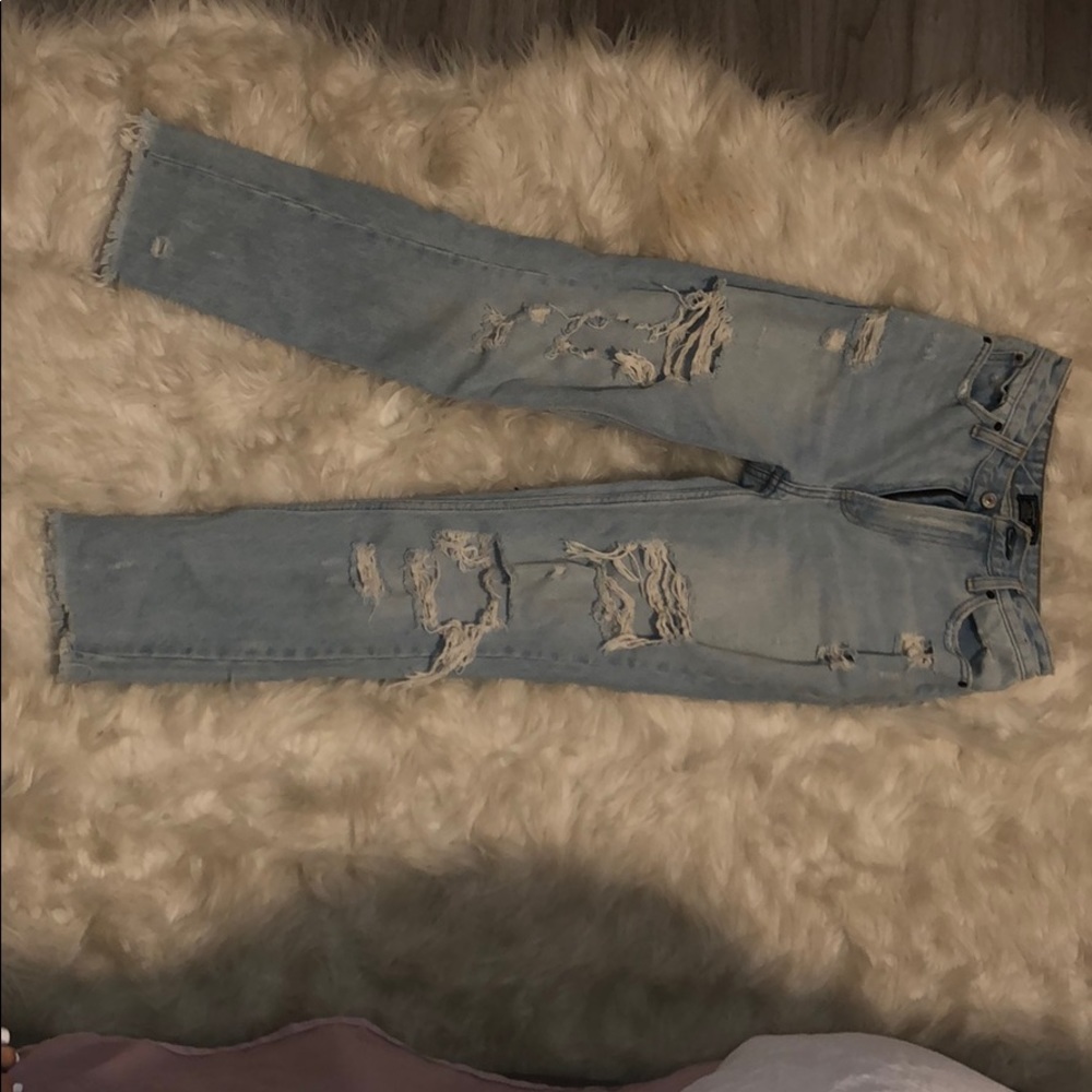 Abercrombie high rise girlfriend jeans